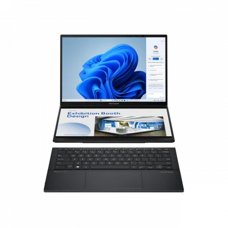 Ноутбук ASUS Zenbook Duo UX8406CA-QL047X 14" FHD Touch OLED, Intel Ultra 9 285H, 32GB, F2TB, UMA, Win11P, Сірий