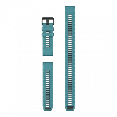 Ремінець QuickFit 26 мм, Turquoise бірюзовий силіконовий (комплект з трьох частин)