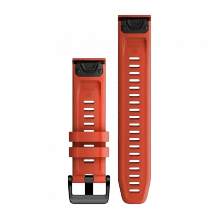 Ремінець QuickFit 22 мм, Flame Red червоний силіконовий