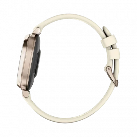 Смарт-годинник Garmin Lily 2 Sport Cream Gold з Coconut світло-бежевим силіконовим ремінцем