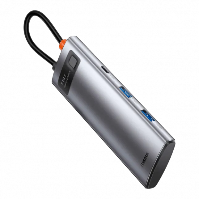 Перехідник Baseus HUB 7-in-1 Space Gray