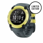 Смарт-годинник Garmin Instinct E 40 мм Electric Lime жовтий з Twilight сірим силіконовим ремінцем