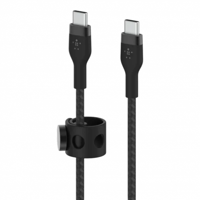 Кабель Belkin BRAIDED SILICONE USB-С-USB-С PVC 1m Black
