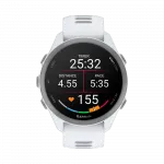 Смарт-годинник Garmin Forerunner 170 Music Whitestone білий з Whitestone/Cloud Blue білим/блакитним силіконовим ремінцем