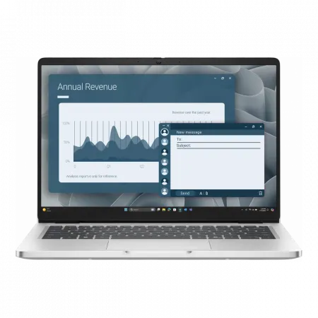 Ноутбук Dell Pro 14 14" FHD+ IPS AG, AMD AI 5 PRO 340, 16GB, F512GB, UMA, Win11P, сріблястий