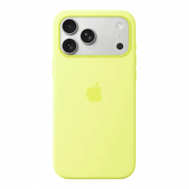Чохол Apple Silicone Case with Magsafe для iPhone 17 Pro Max (Neon Yellow)