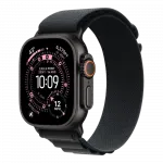 Apple Watch Ultra 3 GPS + LTE, 49mm Black Titanium Case with Black Alpine Loop - Large