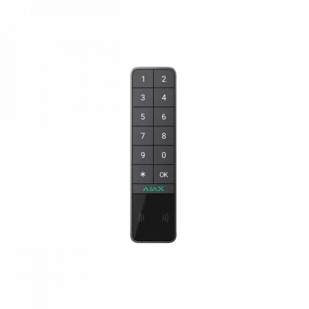 Бездротова зовнішня клавіатура Ajax KeyPad Outdoor Jeweller, графіт