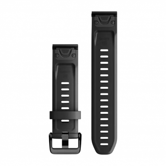 Ремінець QuickFit 20 мм, Black чорний силіконовий