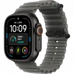 Apple Watch Ultra 4 GPS + LTE 49mm Black Titanium Case with Translucent Black Ocean Band (MJAY4)