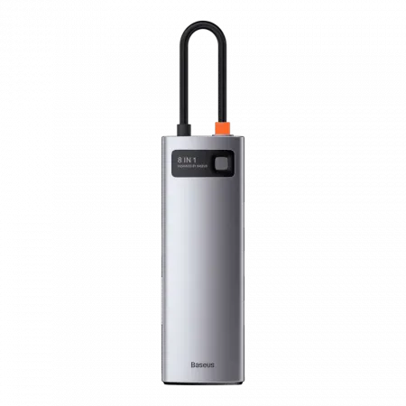Перехідник Baseus HUB 8-in-1 Type-C Space Gray