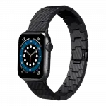 Ремінець PITAKA Carbon Fiber Watch Band Modern for Apple Watch 49/45/44mm, Black/Grey