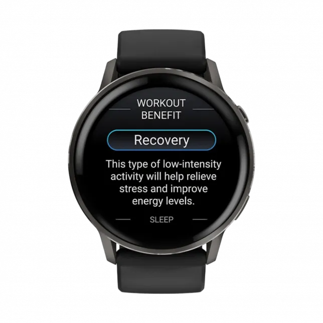 Смарт-годинник Garmin Venu 4 45 мм Slate з Black чорним силіконовим ремінцем