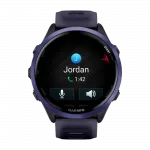Смарт-годинник Garmin Forerunner 570 47мм Indigo Aluminum з Translucent Whitestone/Turquoise блакитним силіконовим ремінцем