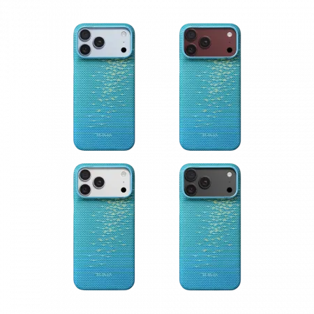 Чохол Pitaka Edge Ultra-Slim Glints of Gold Lucid Blue для iPhone 18 Pro Max/17 Pro Max