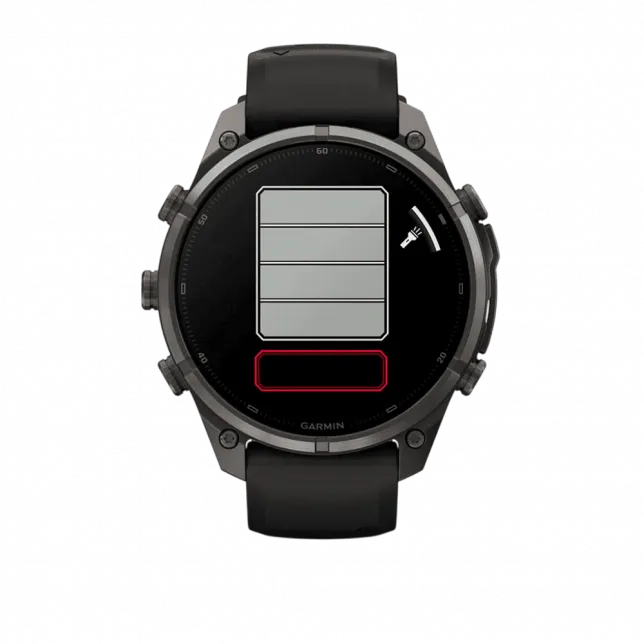 Смарт-годинник Garmin Fenix 9 Pro 47мм, Carbon Gray DLC Titanium з Black/Pebble Grey чорним/темно-сірим силіконовим ремінцем