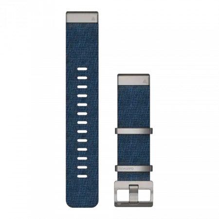 Ремінець QuickFit 22 мм, Indigo синій жакардовий нейлоновий