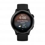 Смарт-годинник Garmin Vivoactive 6 Slate з Black чорним силіконовим ремінцем