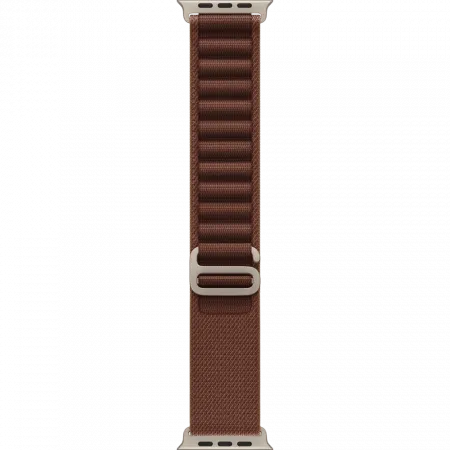 Apple Watch Ultra 4 GPS + LTE 49mm Natural Titanium Case with Burgundy Alpine Loop - Small (MJCR4+MK7D4)