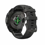 Смарт-годинник Garmin Fenix 9 47мм, Carbon Grey DLC Titanium з Black чорним силіконовим ремінцем