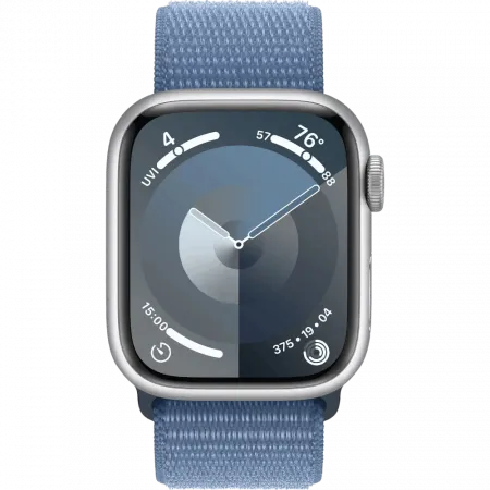 б/у Apple Watch Series 9 GPS 41mm Silver Aluminum Case with Winter Blue Sport Loop