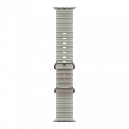 Apple Watch Ultra 4 GPS + LTE 49mm Natural Titanium Case with Translucent Gray Ocean Band (MJAD4)