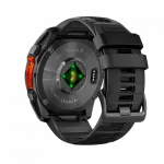 Смарт-годинник Garmin Fenix 8 51мм, AMOLED Slate Gray з Black чорним силіконовим ремінцем