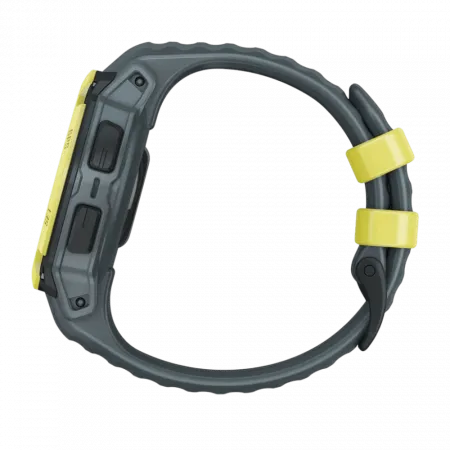 Смарт-годинник Garmin Instinct E 40 мм Electric Lime жовтий з Twilight сірим силіконовим ремінцем