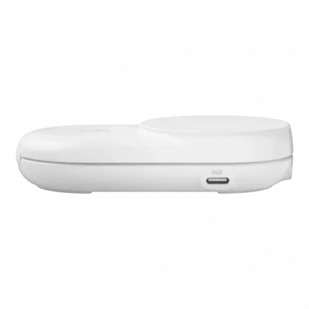 Зарядний пристрій бездротовий Belkin UltraCharge 2в1 Foldable Magnetic Charging 25W, White