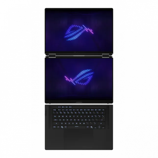 Ноутбук ASUS ROG Zephyrus Duo 16 GX651AX-SR100X 16" 3K Touch OLED, Intel Ultra 9 386H, 64GB, F2TB, NVD5090-24, noOS, Сірий