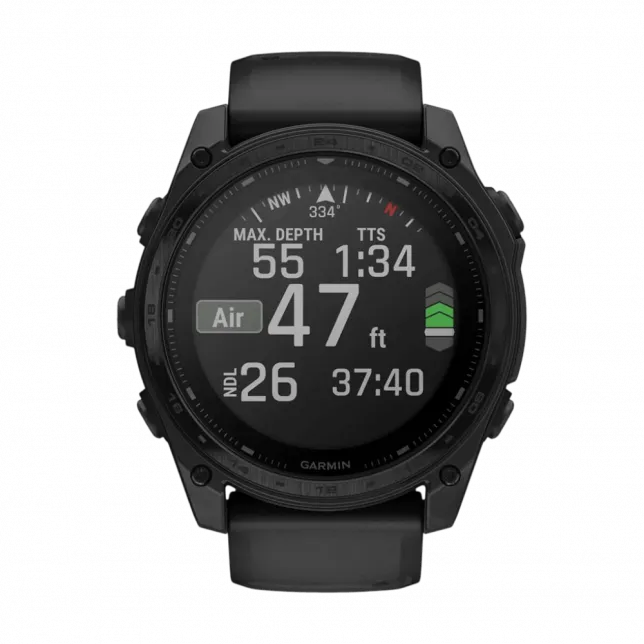 Смарт-годинник Garmin Tactix 8 51 мм Solar, Elite З сонячною підзарядкою та балістичним калькулятором Applied Ballistics Elite
