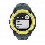 Смарт-годинник Garmin Instinct E 40 мм Electric Lime жовтий з Twilight сірим силіконовим ремінцем