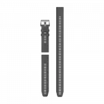  Ремінець QuickFit 22 мм, Slate Grey сірий силіконовий (комплект з трьох частин)