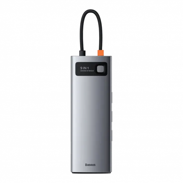 Перехідник Baseus HUB 9in1 Type-C Space Gray
