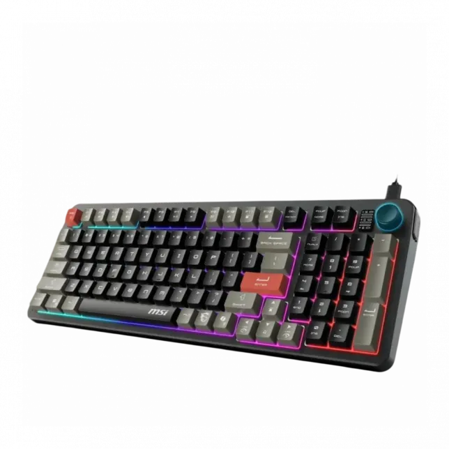 Клавіатура мембранна MSI FORGE GK110 UA 98key, USB-A, EN/UKR/RU, LED, чорний