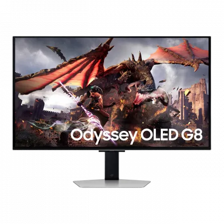 Монітор Samsung 32" Odyssey G80SD HDMI, DP, USB, Bluetooth, OLED, 3840x2160, 240Hz, 0.3ms, G-Sync Compatible