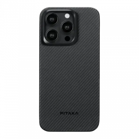 Чохол Pitaka MagEZ Case 4 Twill 600D for iPhone 15 Pro Max Black/Grey