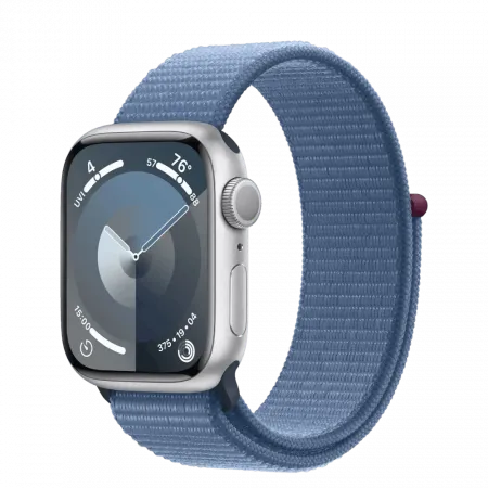 б/у Apple Watch Series 9 GPS 41mm Silver Aluminum Case with Winter Blue Sport Loop