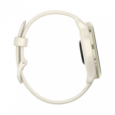 Смарт-годинник Garmin Vivoactive 6 Lunar Gold з Bone білим силіконовим ремінцем