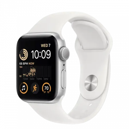 б/у Apple Watch SE 2 GPS 40mm Silver Aluminum Case with White Sport Band