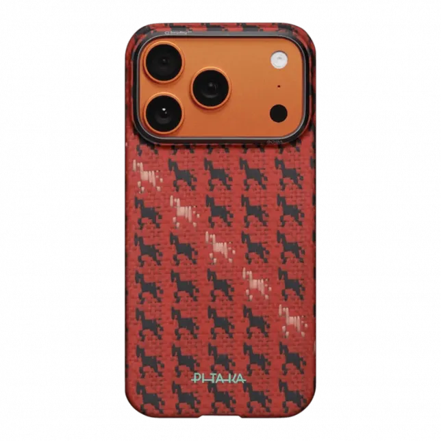 Чохол Pitaka Edge Ultra-Slim Happiness Rides для iPhone 17 Pro Max Maroon