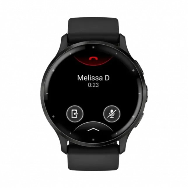 Смарт-годинник Garmin Venu 3 Slate stainless steel bezel з чорним корпусом та силіконовим ремінцем