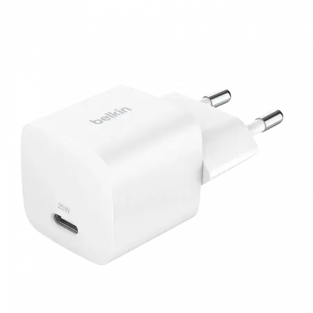 Зарядний пристрій Belkin 25W USB-C PD PPS White