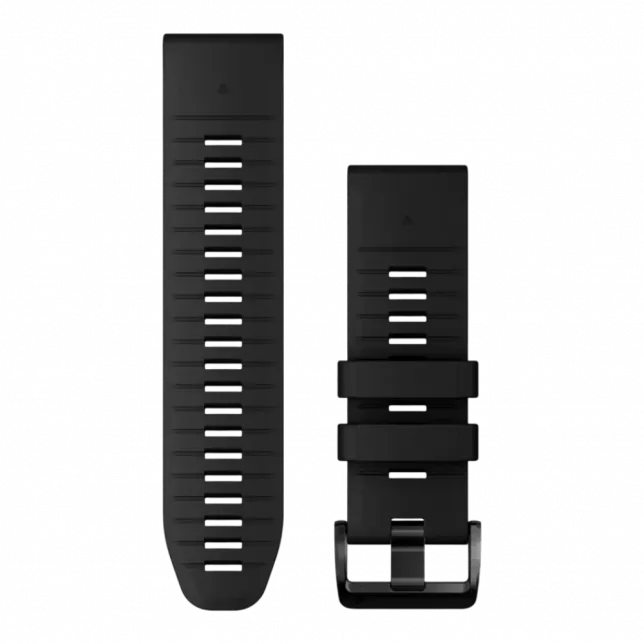 Ремінець QuickFit 26 мм, Black чорний силіконовий