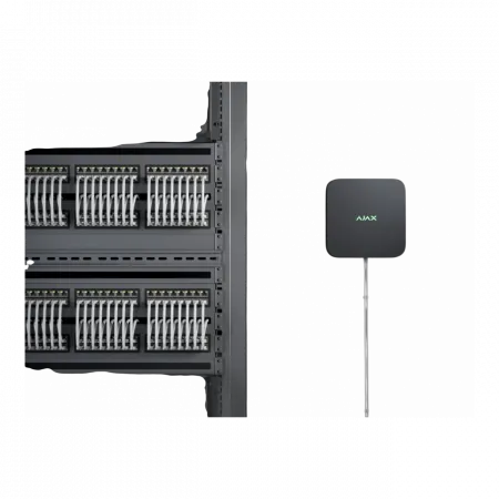 Мережевий відеореєстратор Ajax NVR DC black, 8 каналів, 12V, чорний