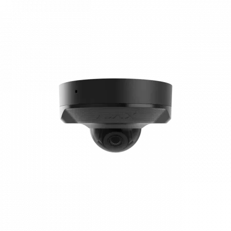 IP-Камера дротова Ajax DomeCam Mini, 8мп, 2.8мм, Poe, True WDR, IP 65, ІЧ 30м, аудіо, кут огляду 100° до 110°, міні купольна, чорна
