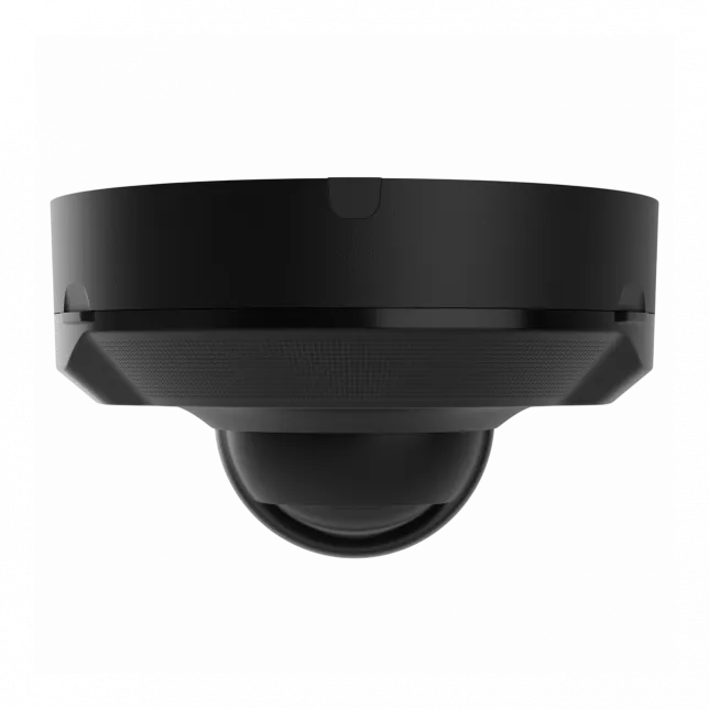 IP-Камера дротова Ajax DomeCam Mini HL black, 5мп, 2.8мм, гібридне підсвічування IR 15м, білий Led 15м, Poe, True WDR, IP 65, ІЧ 15м, аудіо, кут огляду 100° до 110°, міні купольна, чорна