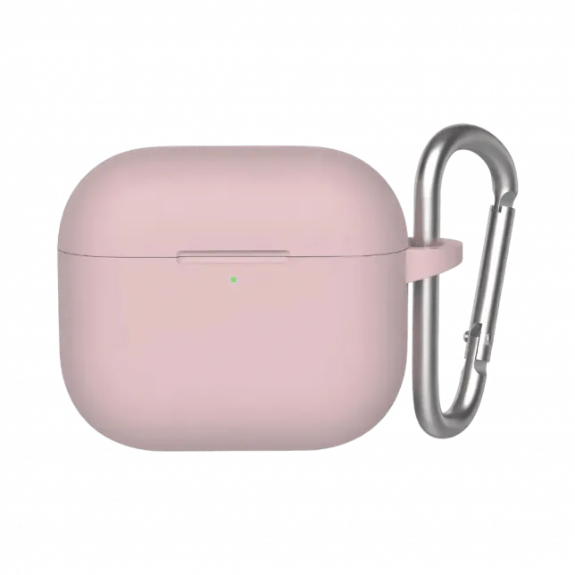 Чохол Blueo Liquid Silicone Case+Carbine для AirPods 4 Pink