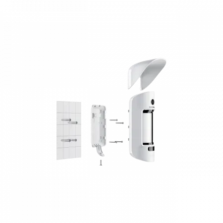 Датчик руху вуличний з фотофіксацією Ajax MotionCam Outdoor, Jeweler, бездротовий, білий (26074.84.WH1)
