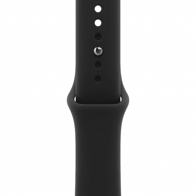Apple Watch Series 12 GPS 46mm Black Aluminum Case with Black Sport Band S/M (MJEK4)